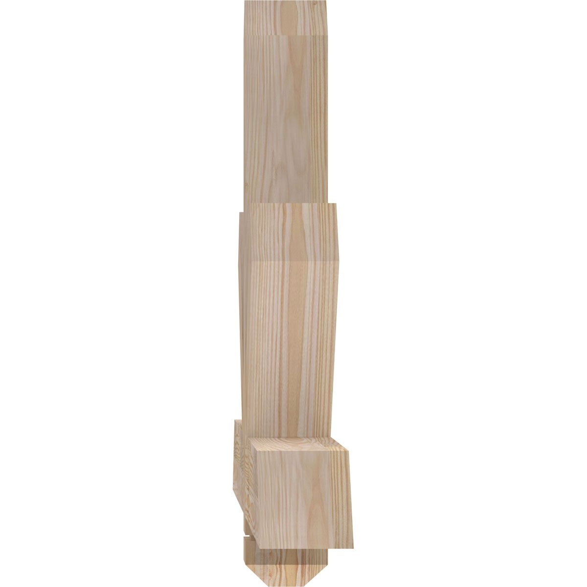 Ekena Millwork Kennewick Smooth Timber Gable Bracket, Douglas Fir, 48"W x 22"H x 3 1/2"D x 3 1/2"F, 11/12 Pitch GBW048X22X0404KEN00SDF - alternate 3
